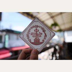 ayumilog | Karuizawa | ミカドコーヒー 軽井沢旧道店 | かわいいコースター。ずっとこのデザインなのでしょうね。素敵。 ayumilog | Karuizawa | ミカドコーヒー 軽井沢旧道店 | かわいいコースター。ずっとこのデザインなのでしょうね。素敵。